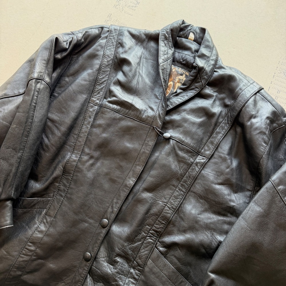 Vintage 90s Pierce‎ Arrow Leather Jacket